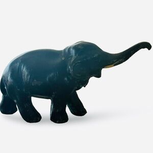 Black Elephant Figurine